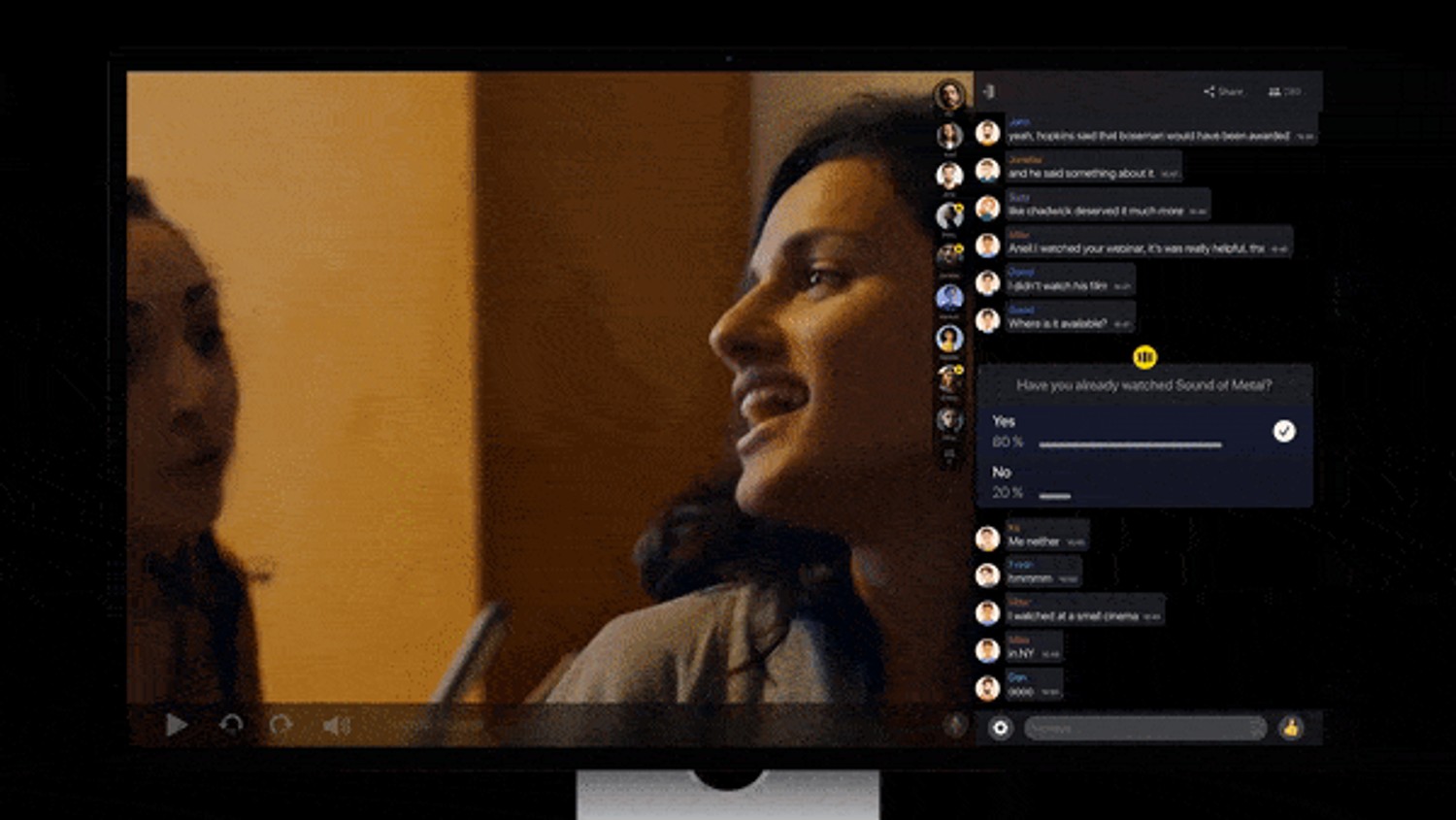 in-app engagement for video platforms