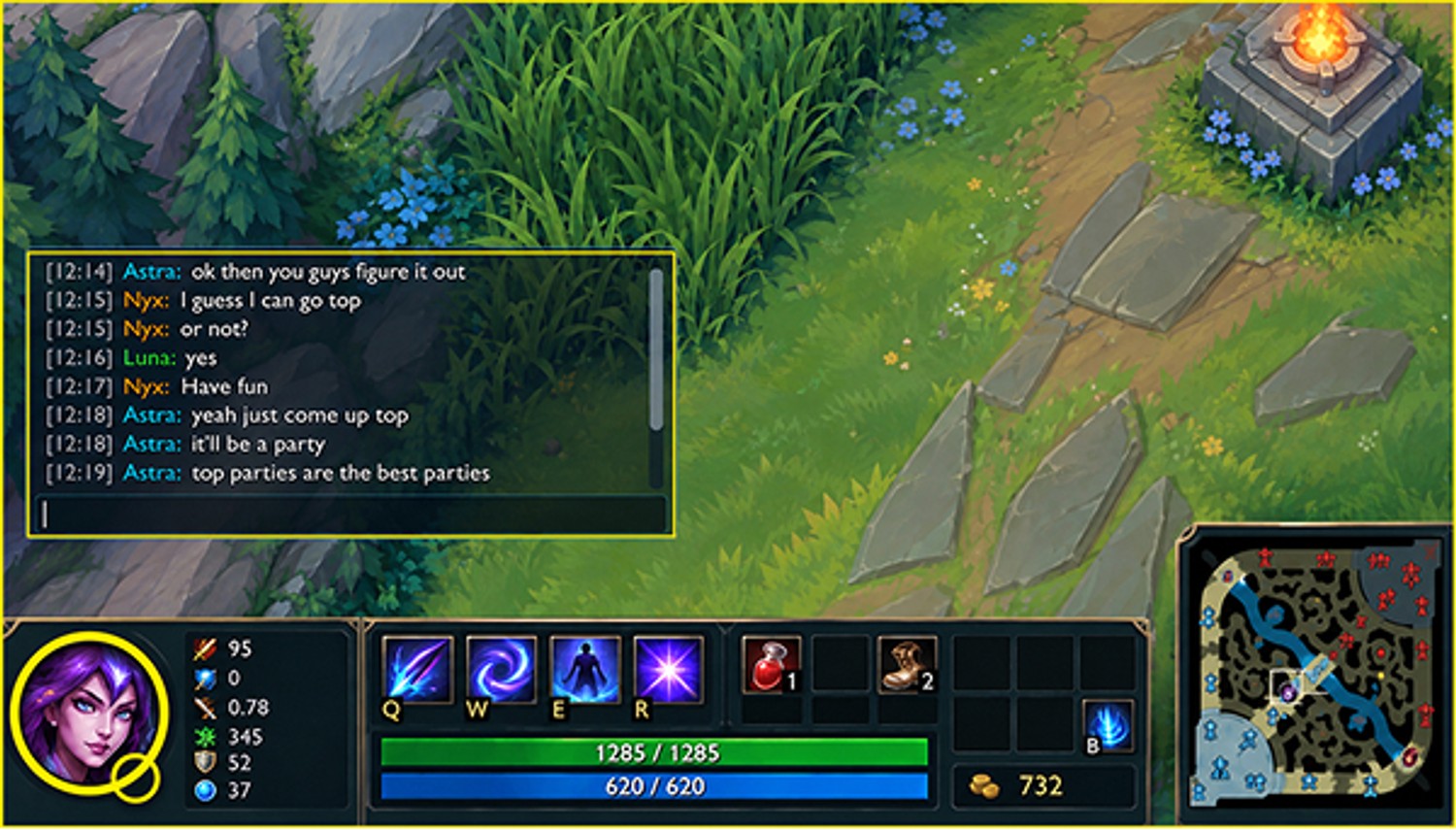 comunidad de chat dentro del juego