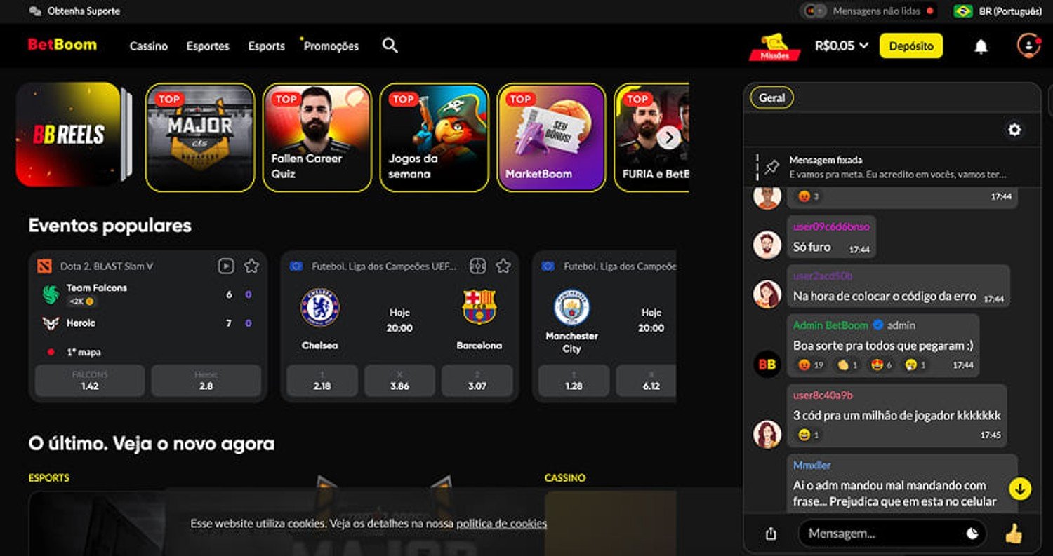 Integrated community chat for players in Portuguese